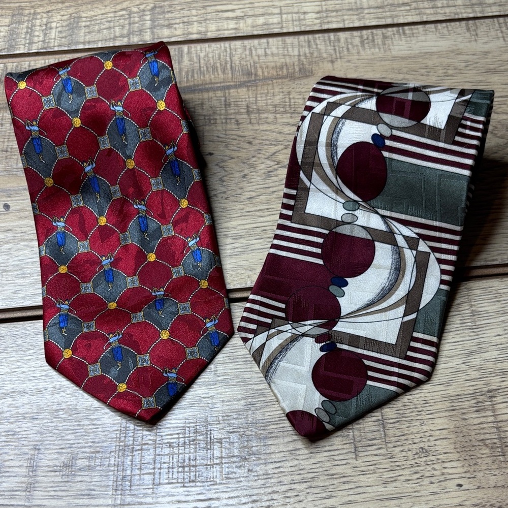 Bundle of 2 100% Silk Ties